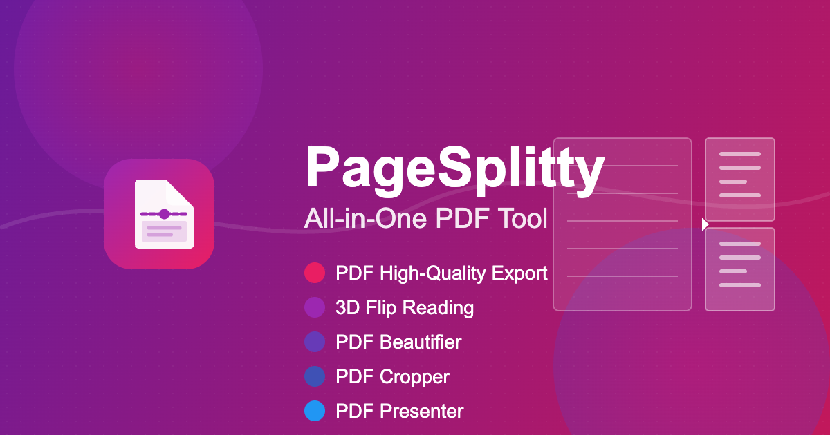 PageSplitty - All-in-One PDF Tool | 5 Functions to Meet All PDF ...